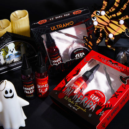Caja con 6 kit de maquillaje halloween Noche sangrienta Ultramo