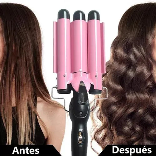 Rizadora de cabello 3 tubos