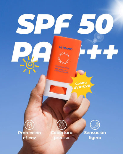 Blister bloqueador solar en barra 50spf ULTRAMO