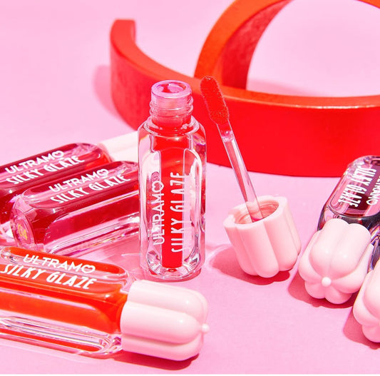 Caja de 12 labiales liquidos Silky glaze ULTRAMO