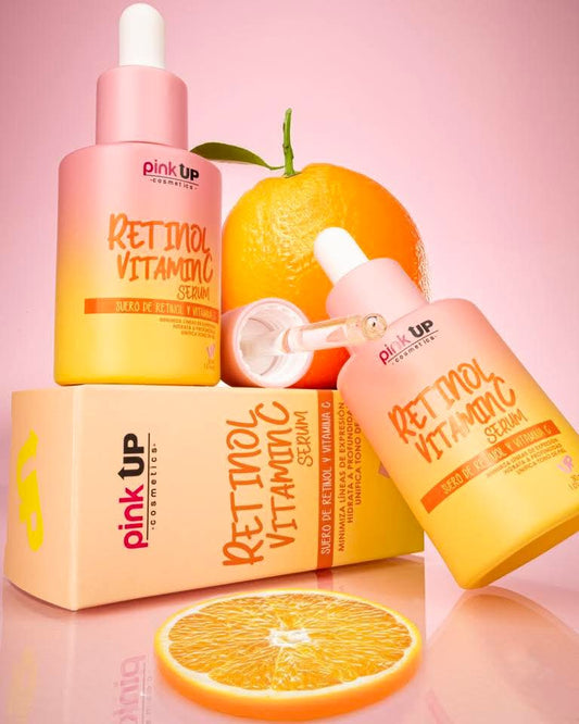 Serum facial retinol+vitamina C Pink Up