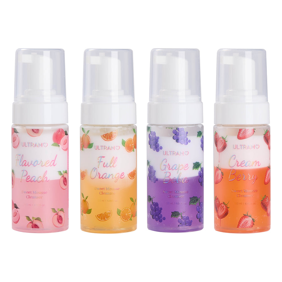 Caja de espuma limpiadora facial aromas frutales 12 piezas ULTRAMO