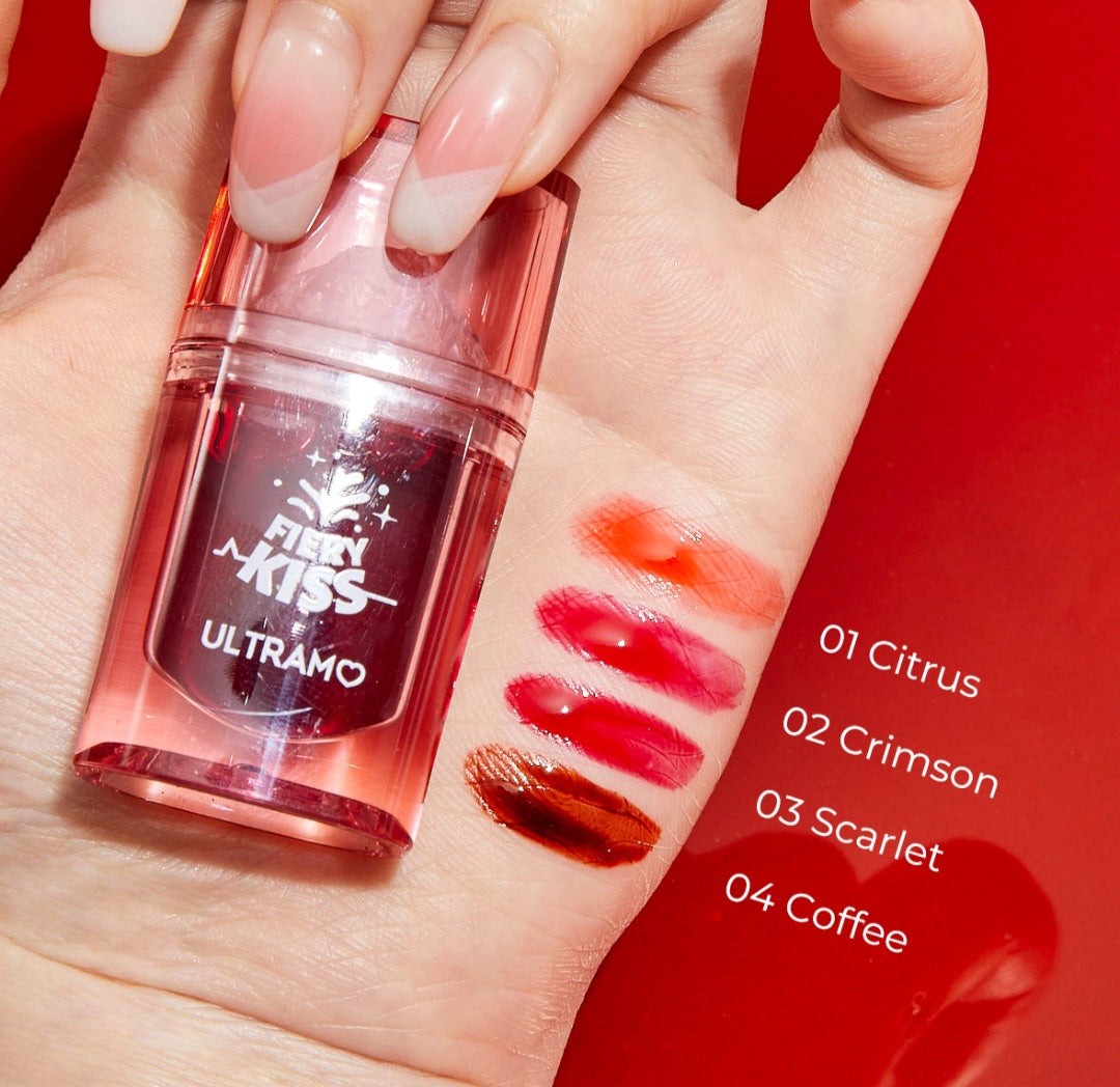 Caja de 12 piezas de tinta labial  Fiery kiss ULTRAMO