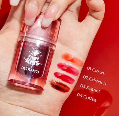 Caja de 12 piezas de tinta labial  Fiery kiss ULTRAMO