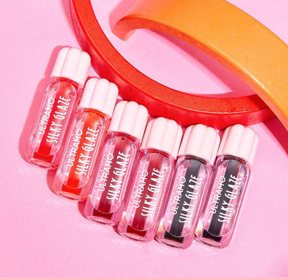 Caja de 12 labiales liquidos Silky glaze ULTRAMO