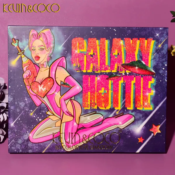 Libro de Sombras 80 Tonos Chica Pink  Galaxy Hottie Kevin & coco