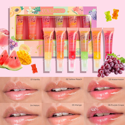 Set de 6 brillos labiales Fruit Yum ULTRAMO