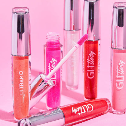 Caja de 24 piezas de brillo labial con destellos finos Glittery ULTRAMO