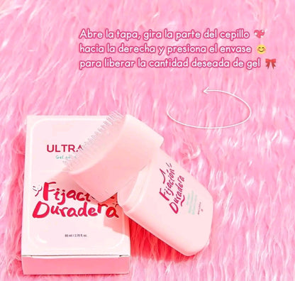 Paquete de 12 piezas de gel fijador de cabello ULTRAMO
