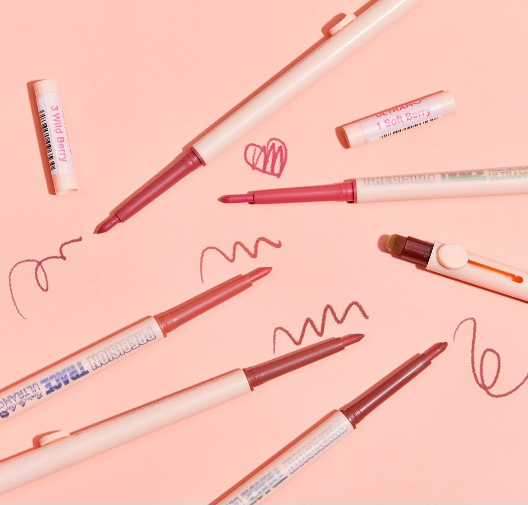 Caja de 12 delineador de labios con brocha difuminadora Precisión Trace ULTRAMO