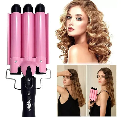 Rizadora de cabello 3 tubos