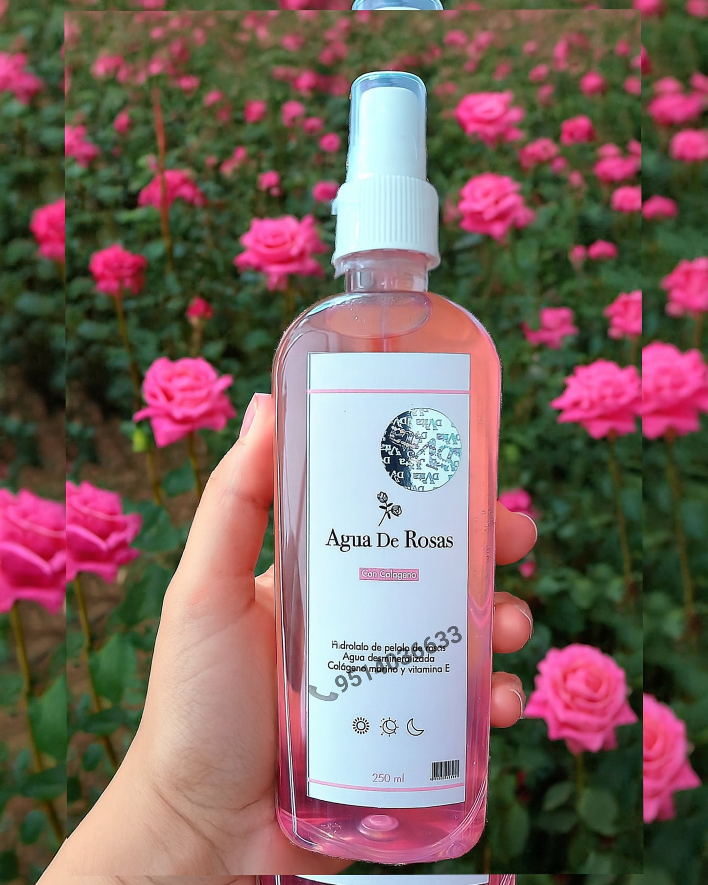 Agua de rosas+Colageno facial DVITA