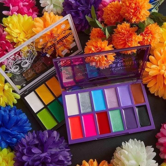 Caja de 6 paletas de maquillaje en crema body paint  12 tonos  ULTRAMO
