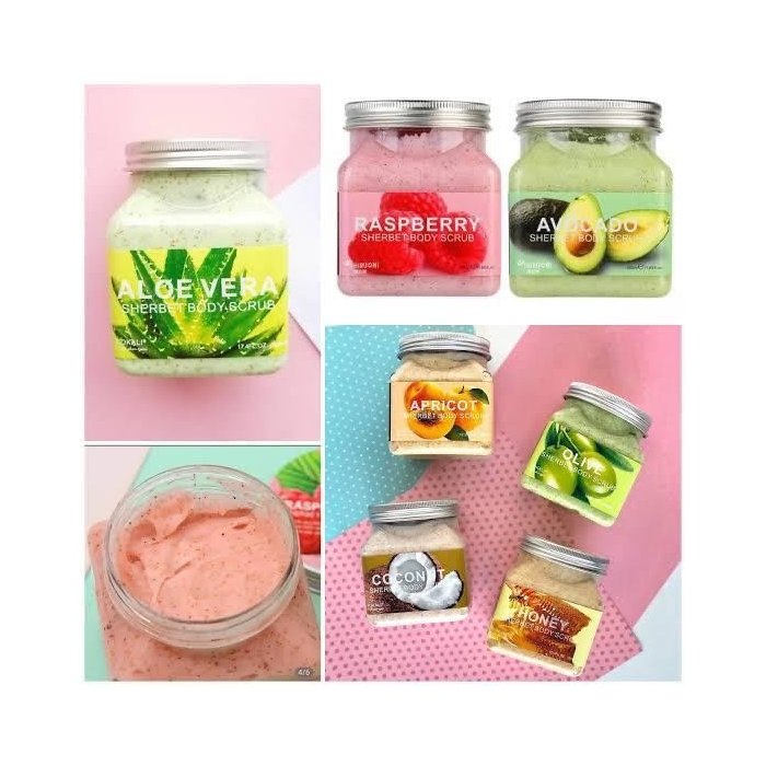 Exfoliante corporal con acido hialuronico y colageno Erha21 variado