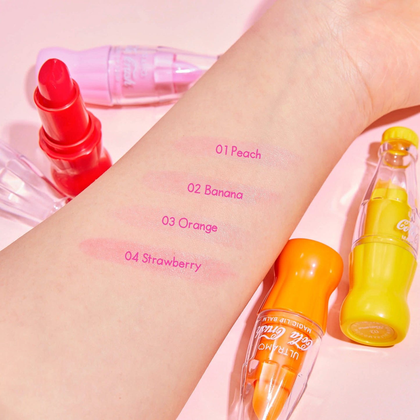 Caja de 24 balsamos labiales mágicos  cola crush ULTRAMO